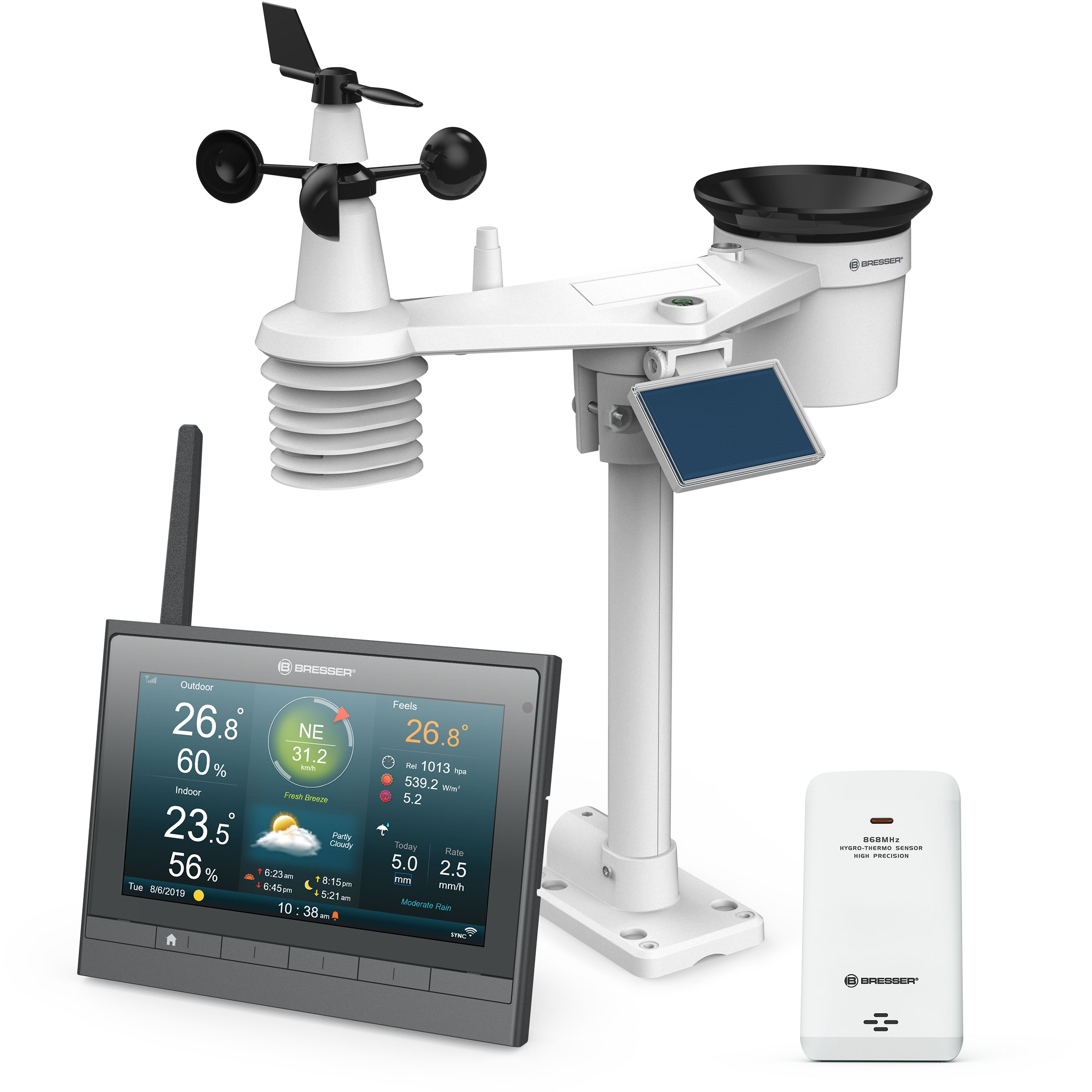 MeteoChamp HD WLAN-Wetter-Center 7-in-1 BRESSER