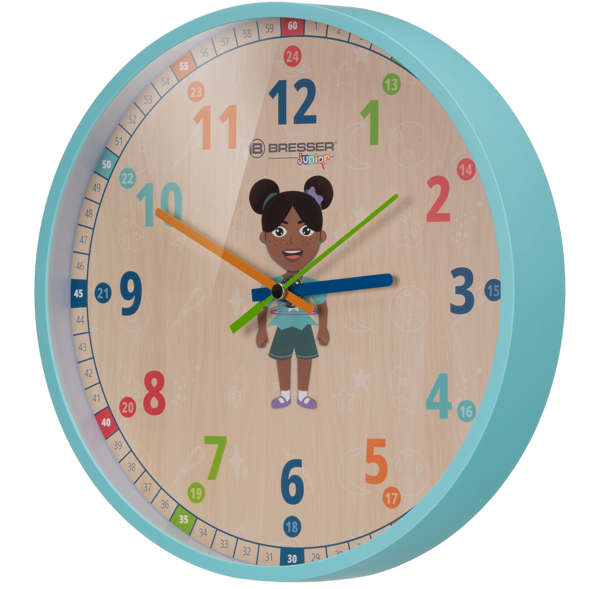 Orologio da parete per bambini BRESSER JUNIOR