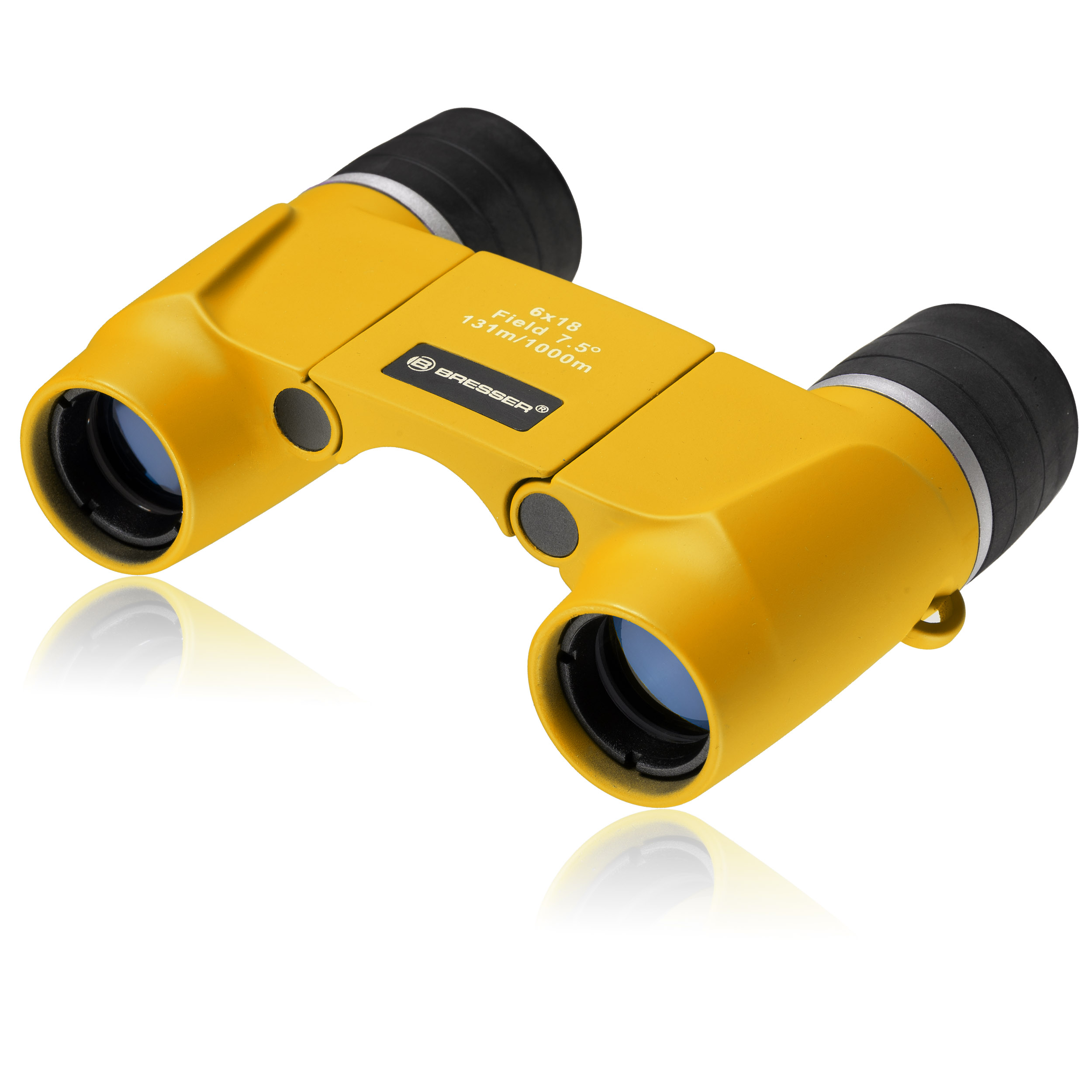 BRESSER JUNIOR Binocolo per bambini 6x18 giallo