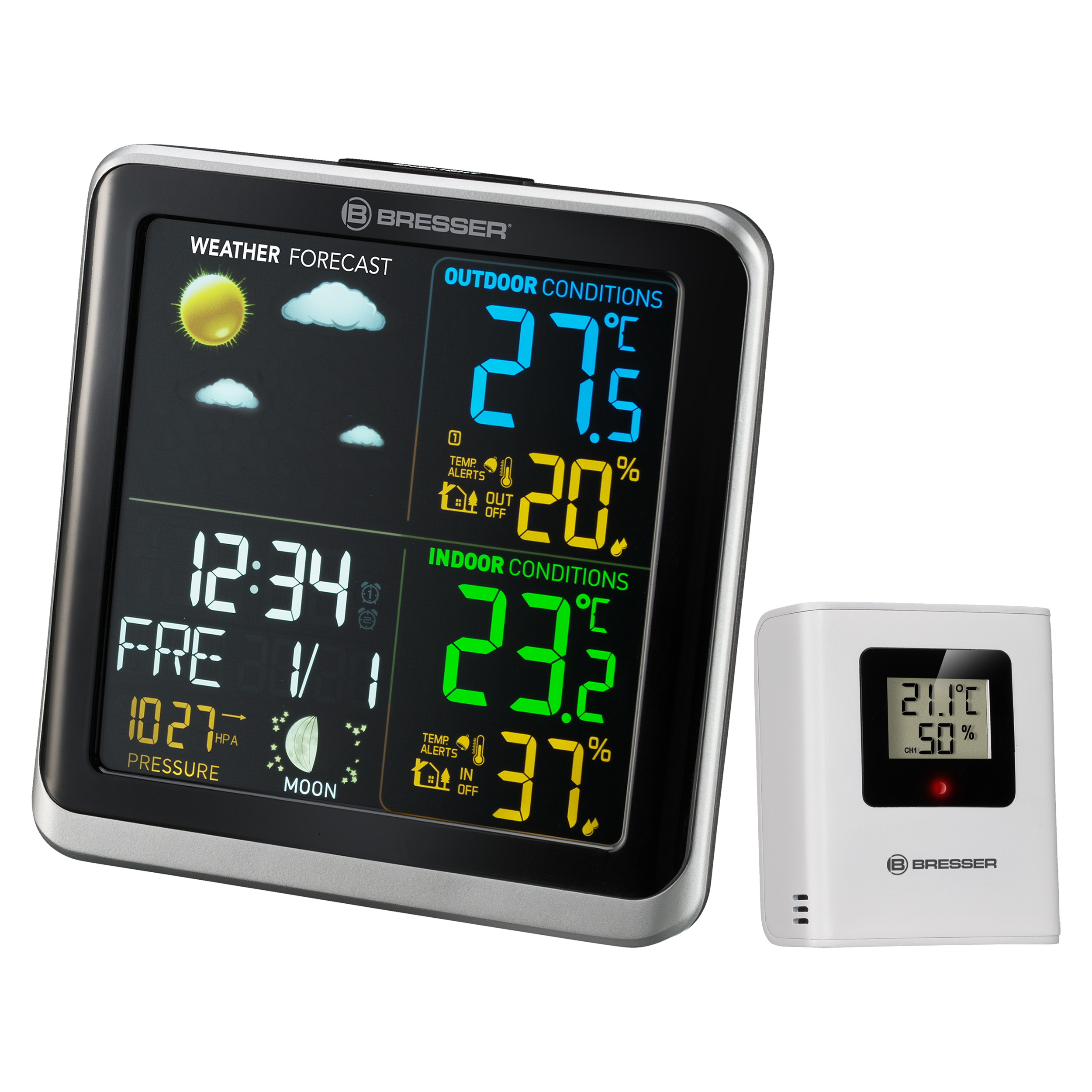 Stazione meteo BRESSER ClimaTemp TB con display LCD a colori