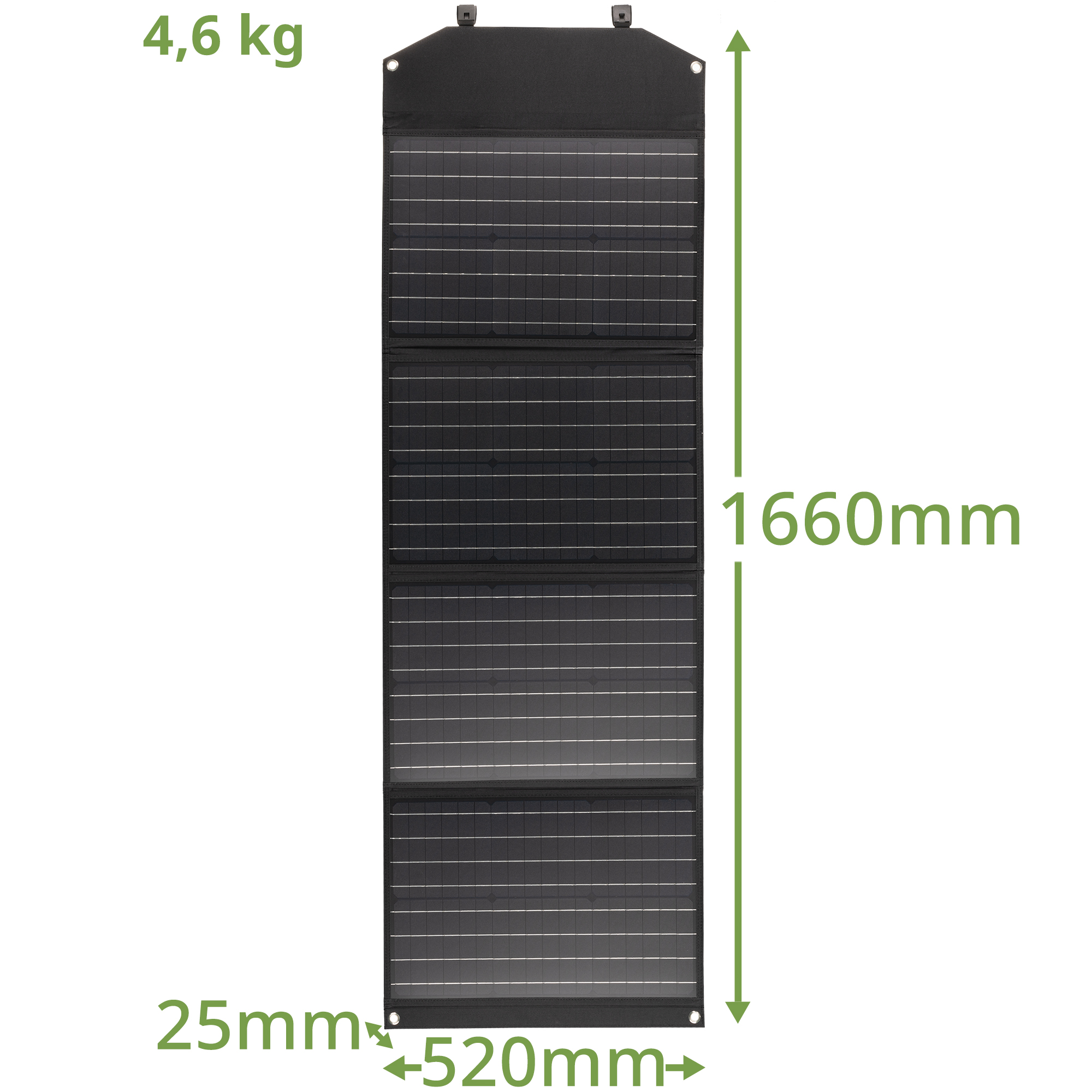 Caricabatterie solare portatile BRESSER 120 watt con alimentazione USB e CC