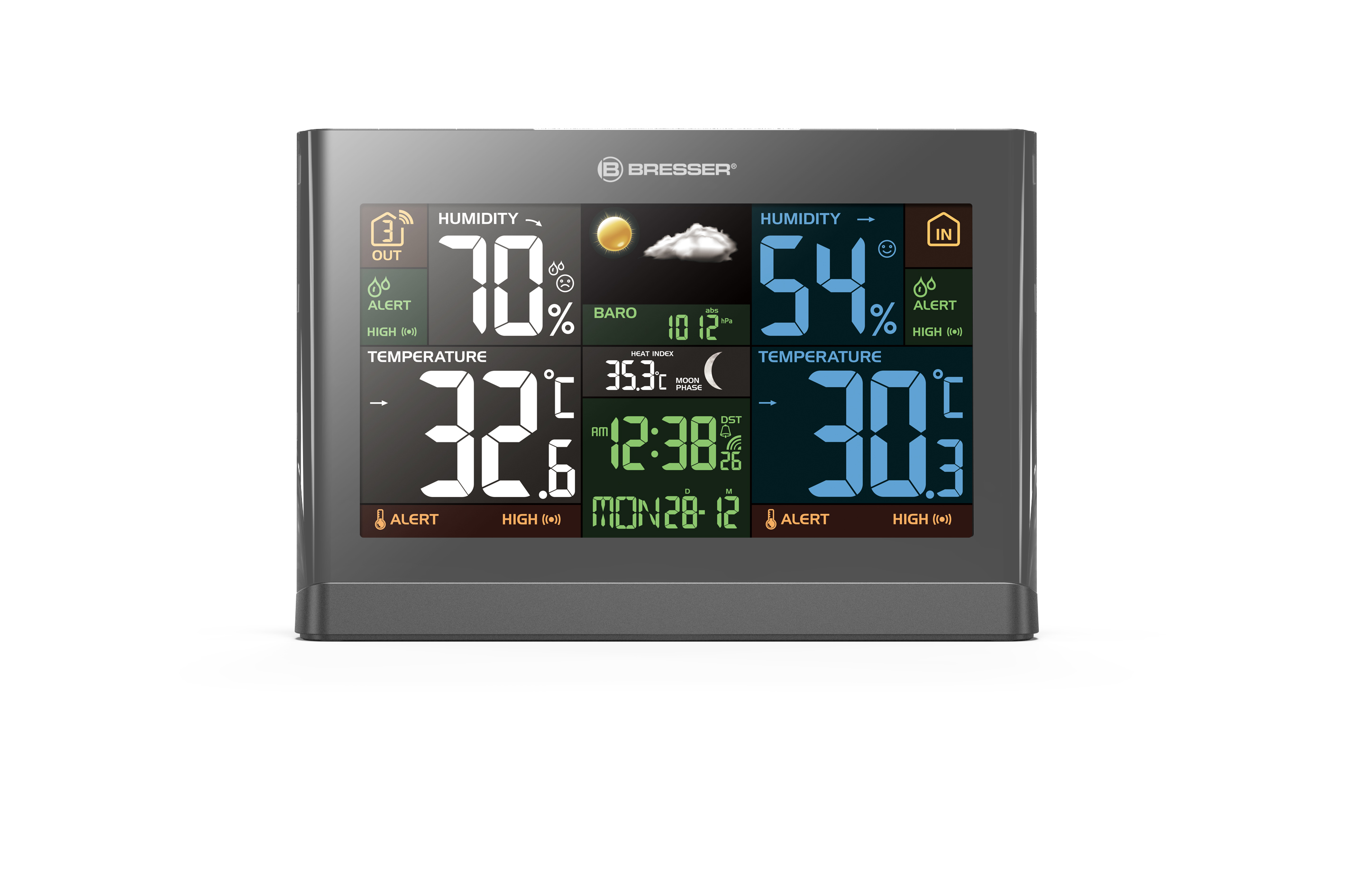 Stazione meteo radiocontrollata BRESSER con display a colori