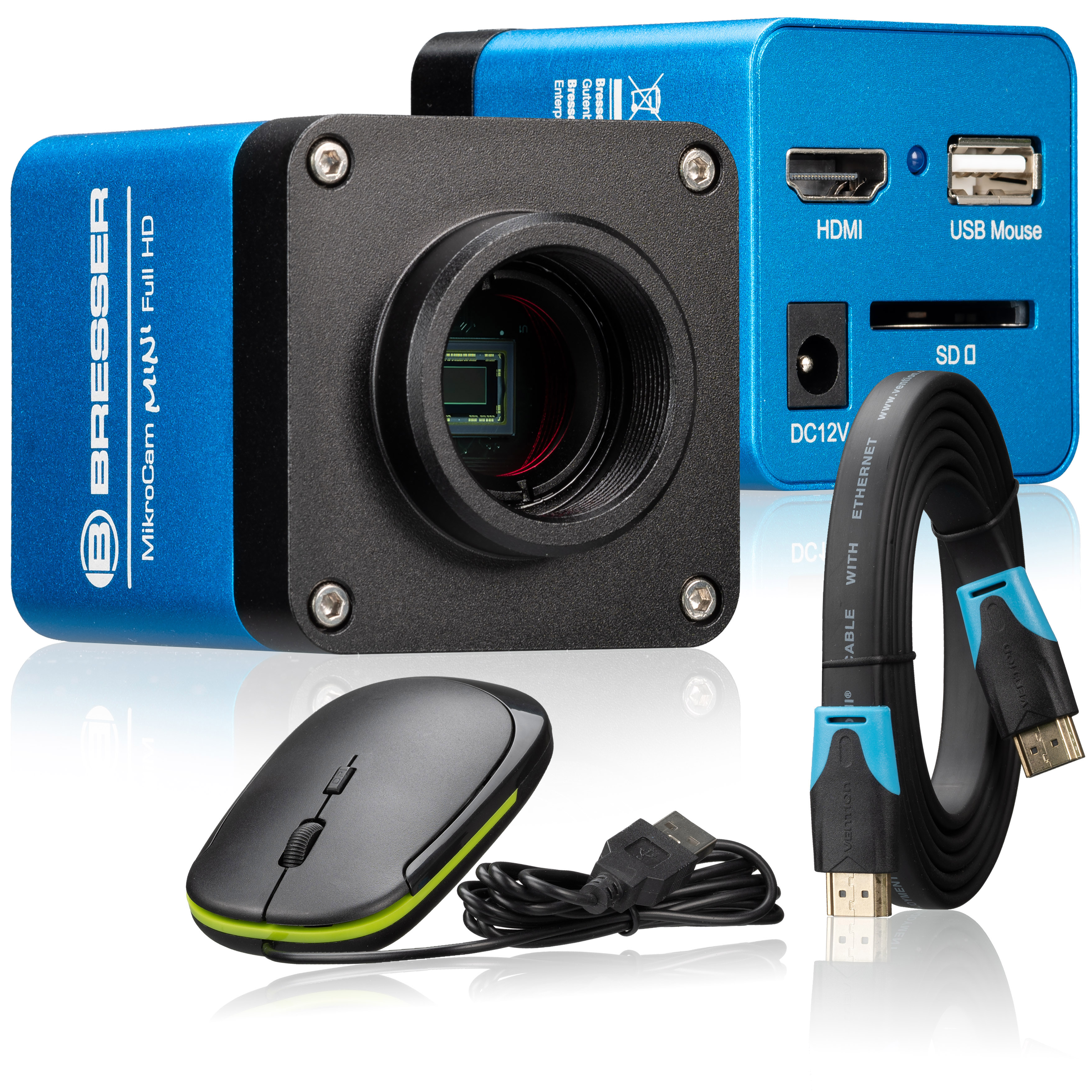 BRESSER Fotocamera per microscopio MikroCam MINI Full HD HDMI