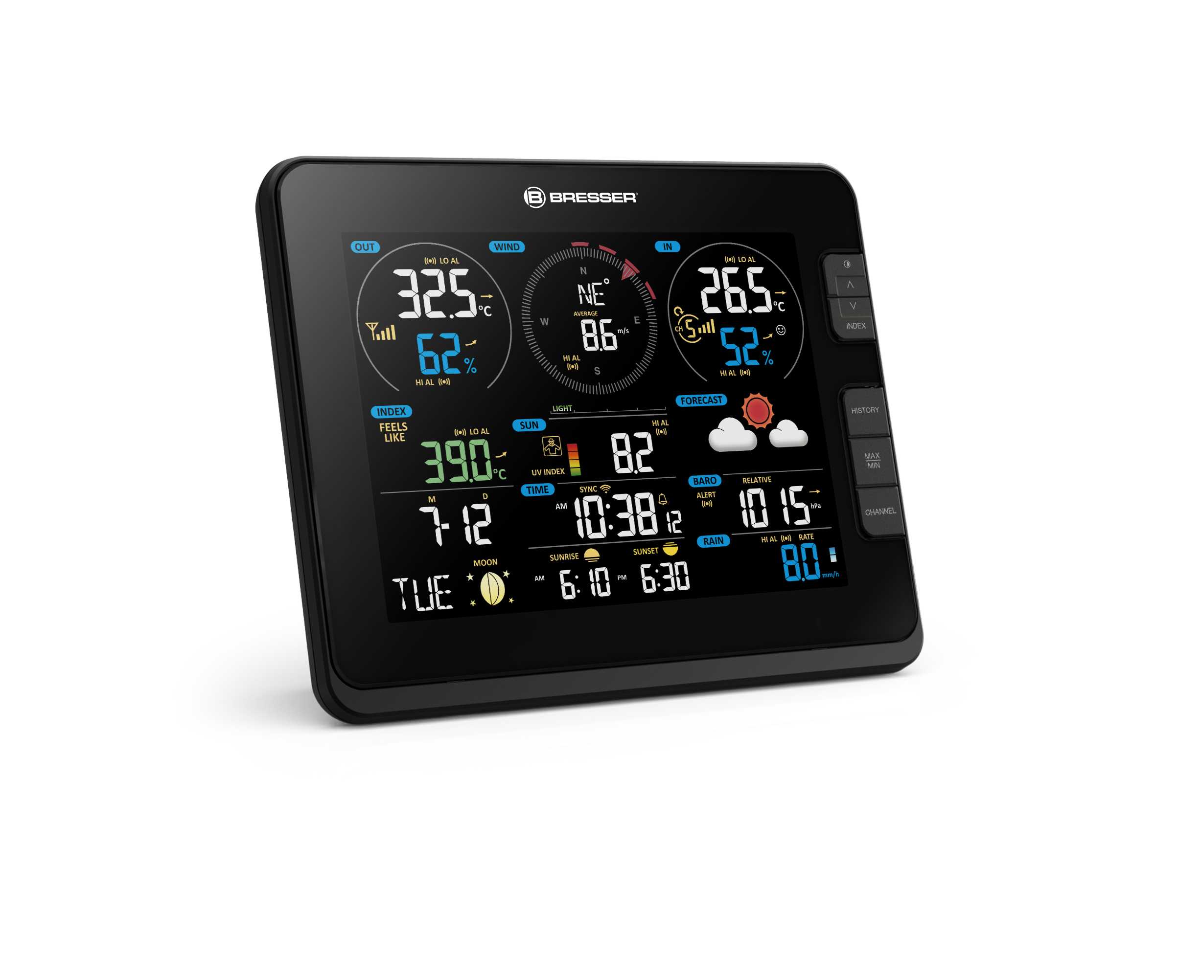 Stazione base aggiuntiva / sostitutiva BRESSER per la stazione meteorologica professionale W-LAN WSX3001