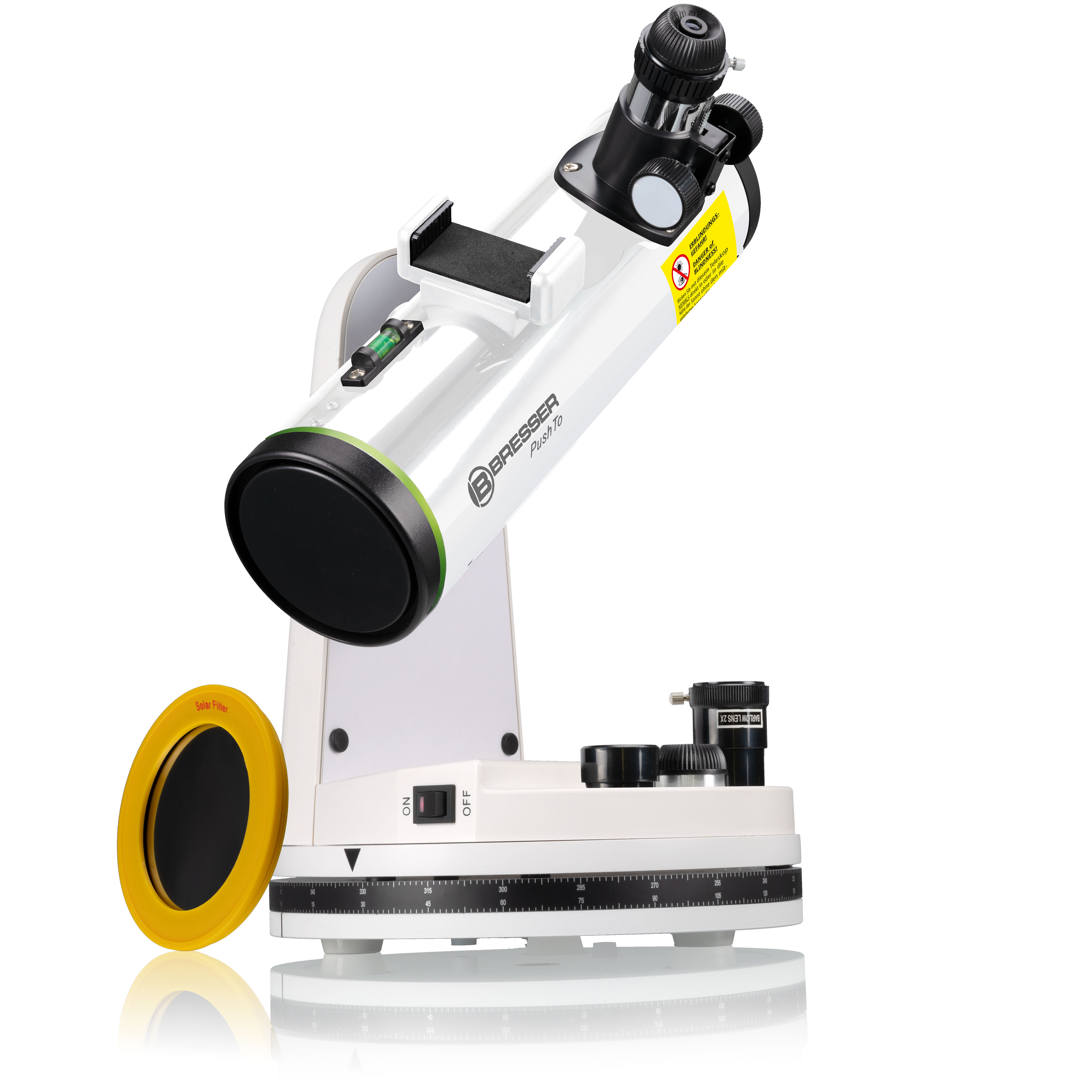 BRESSER PushTo NT-76/350 Telescopio Intelligente