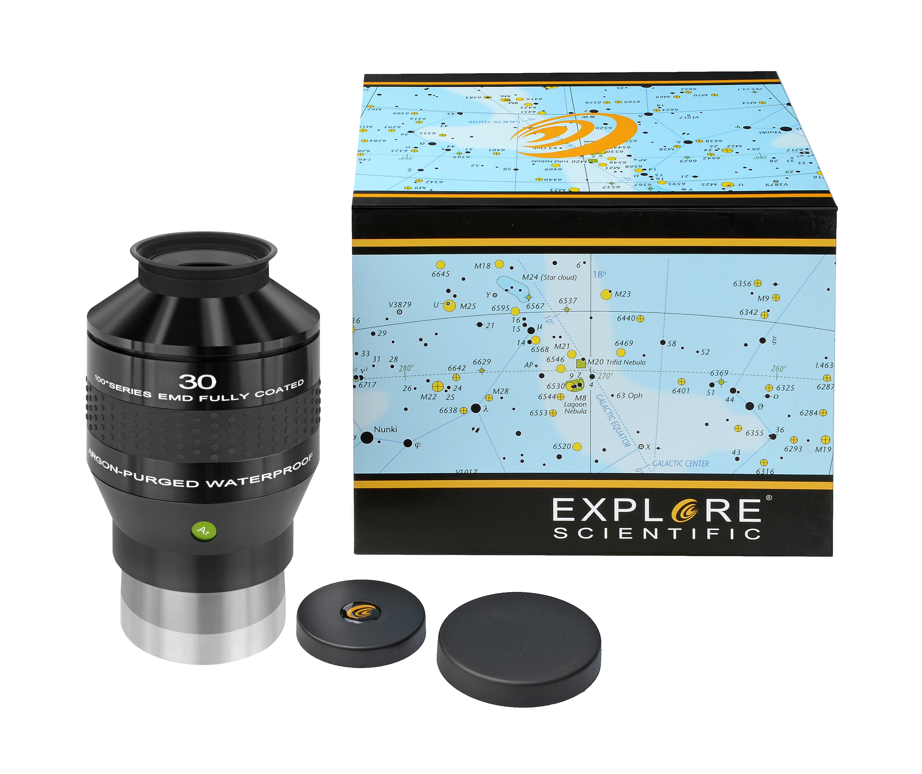 EXPLORE SCIENTIFIC 100° Ar oculare 30mm (3"/76,2mm)