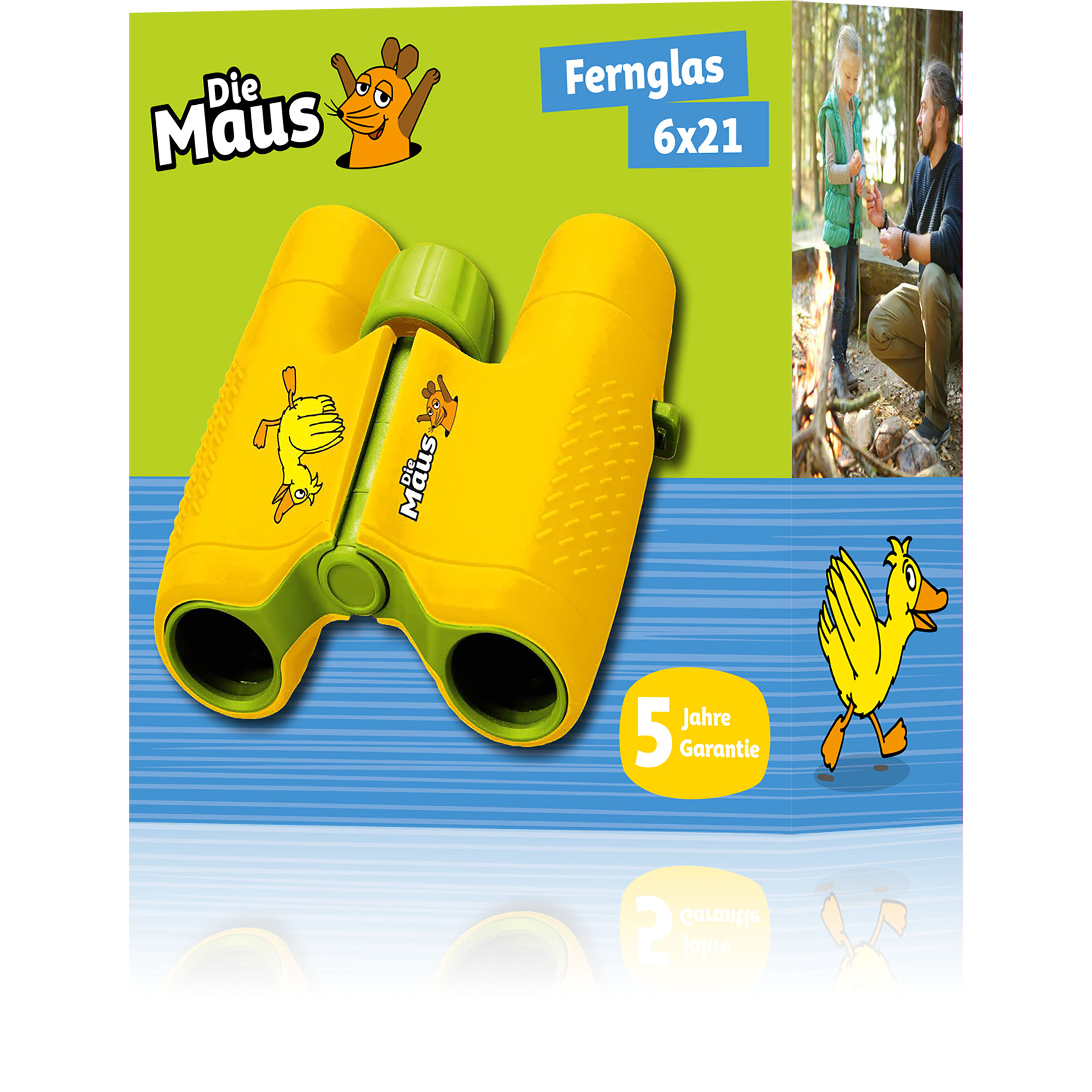 Binocolo per Bambini 6x21 "DieMaus" con Custodia