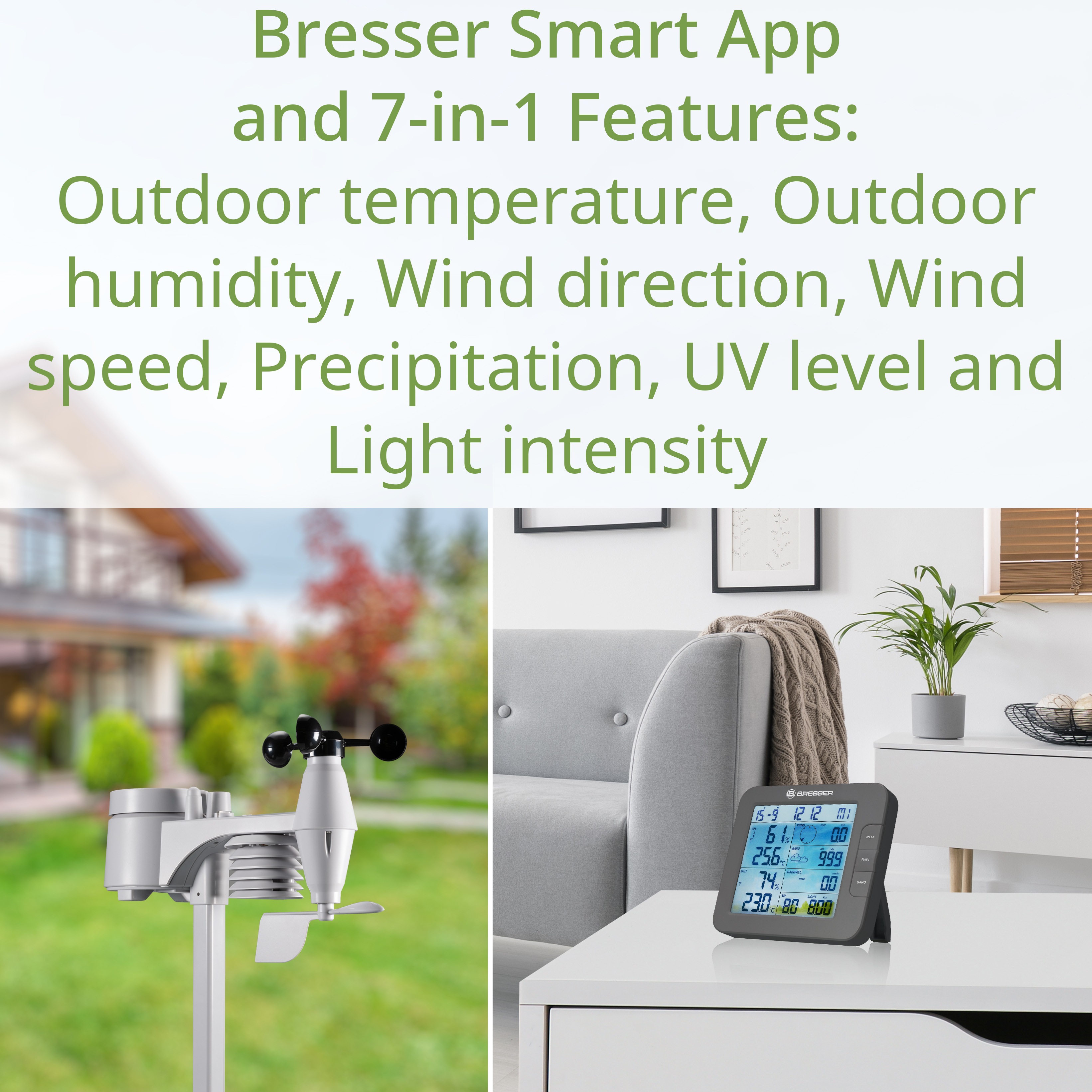 Stazione meteorologica ClimateConnect Tuya Smart Home BRESSER 7-in-1