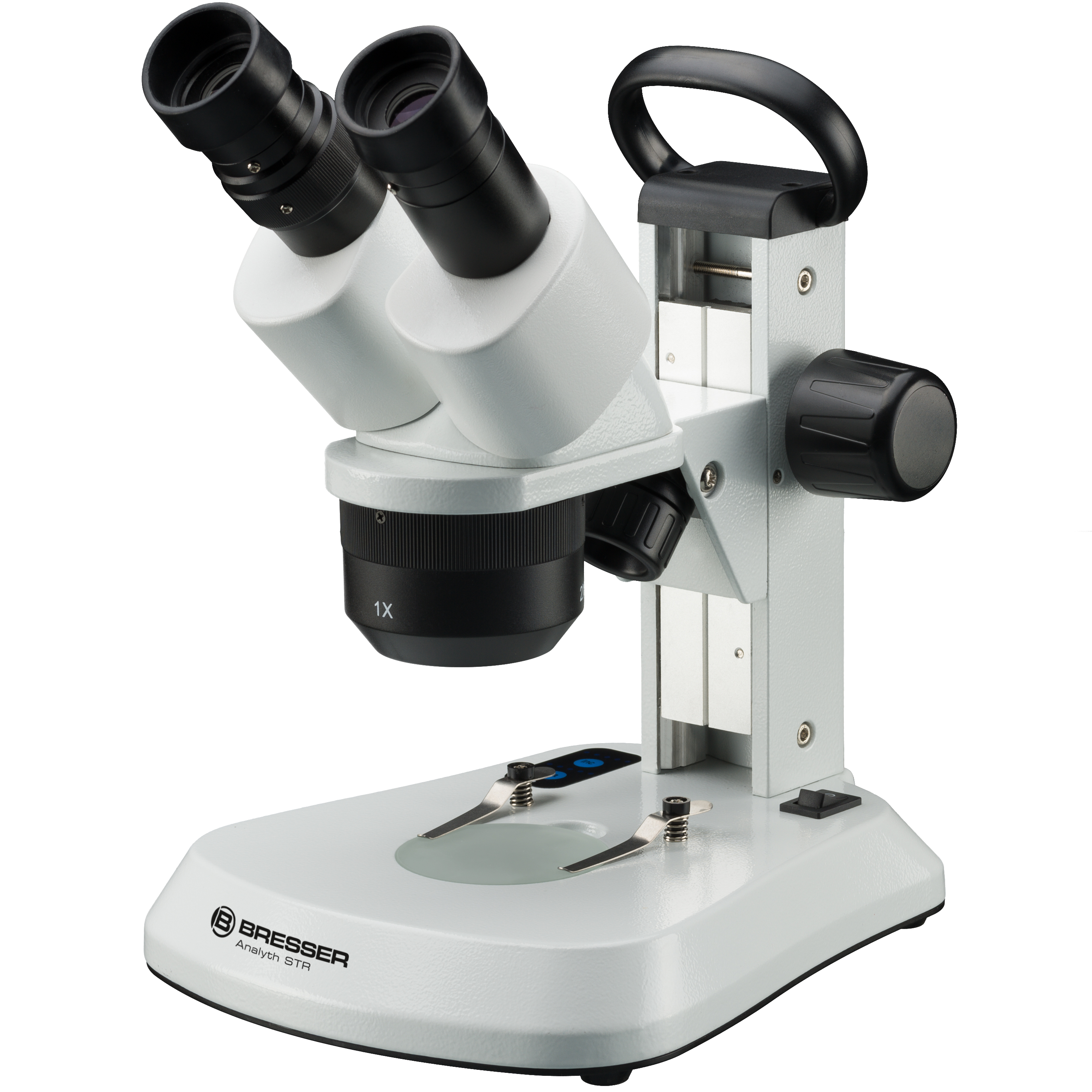 BRESSER Analyth STR 10x - 40x Microscopio stereo a luce trasmessa e incidente con telecamera oculare MikrOkular Full HD