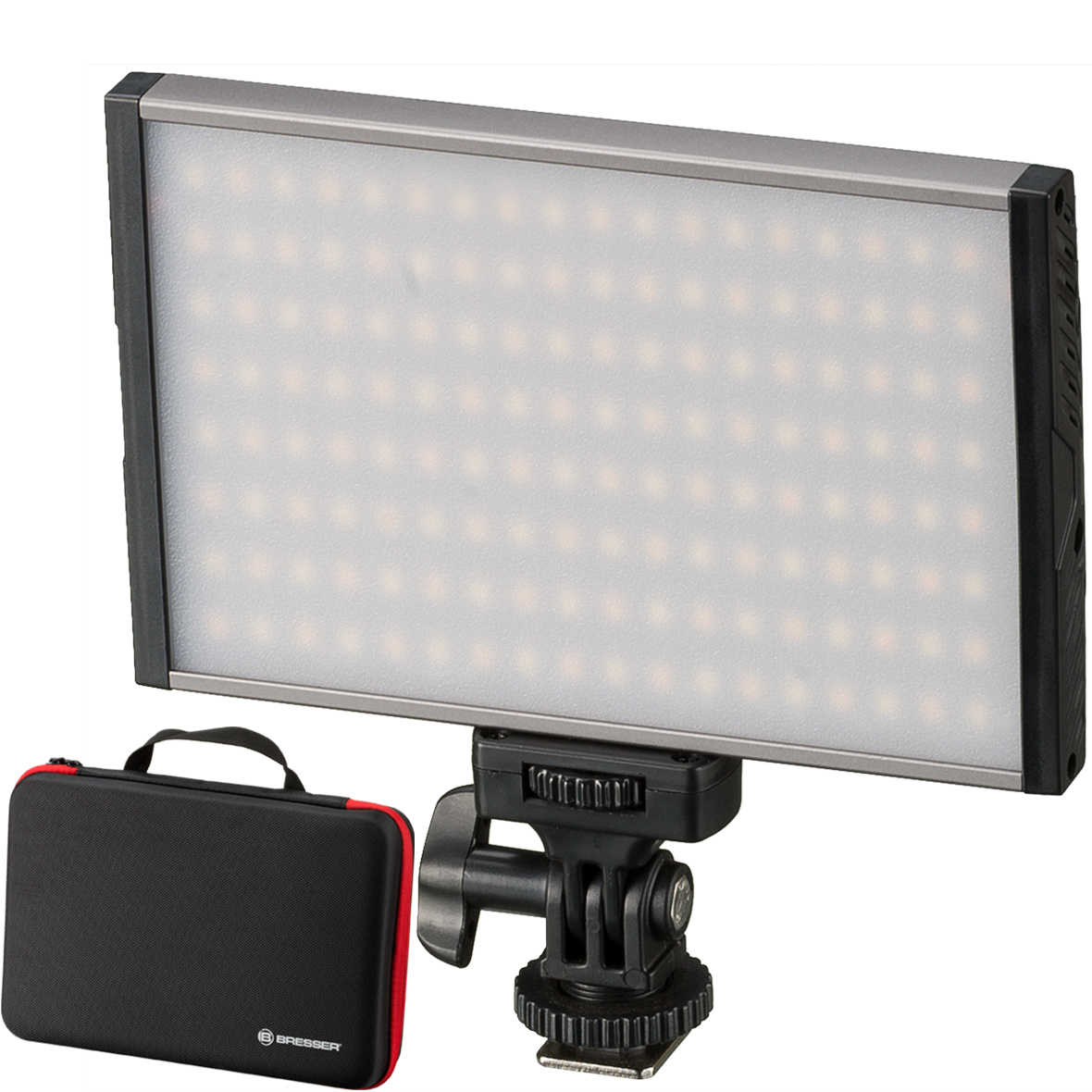 Pannello luminoso BRESSER PT Pro 15B Bi-Color a LED con custodia