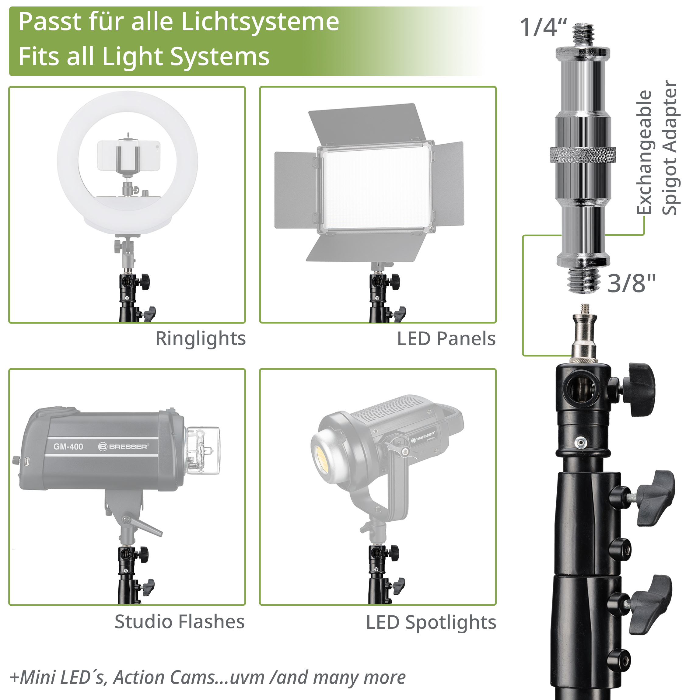 Treppiede BRESSER 3x BR-TP280 PRO-1 (280 cm) + borsa