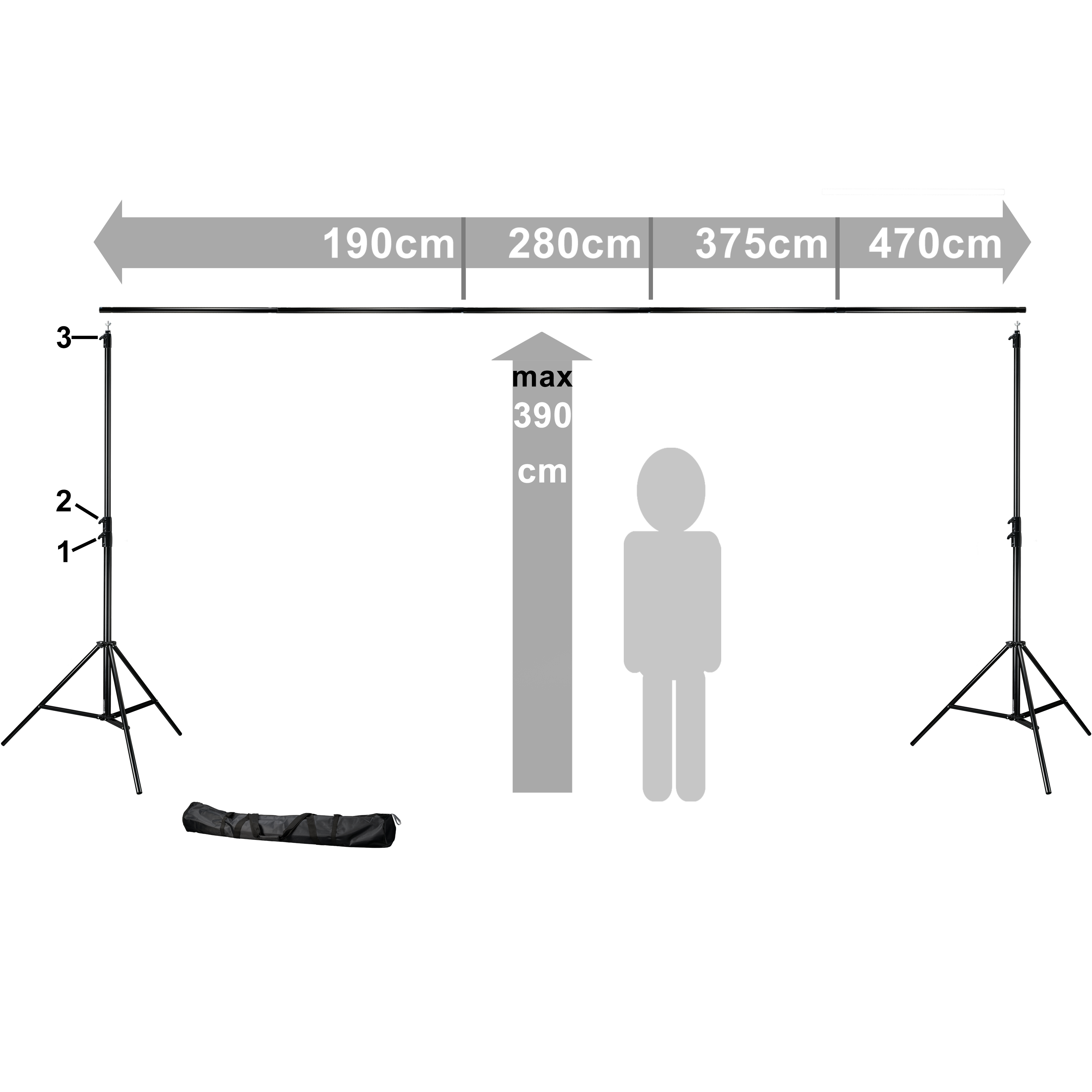 Portafondali BRESSER BR-D45 PRO-1  380 x 470 cm