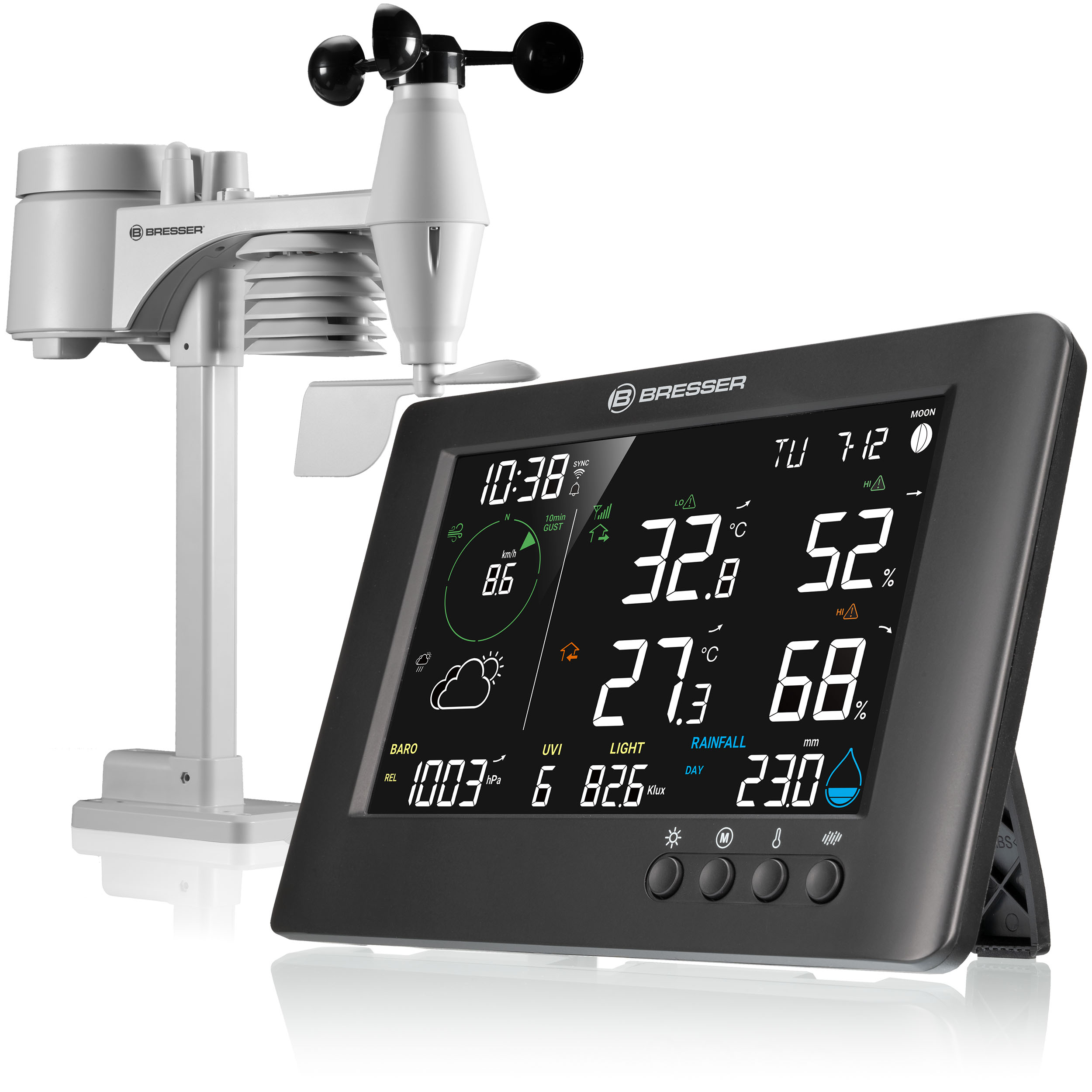 Stazione Meteorologica Wi-Fi 7-in-1 BRESSER TB