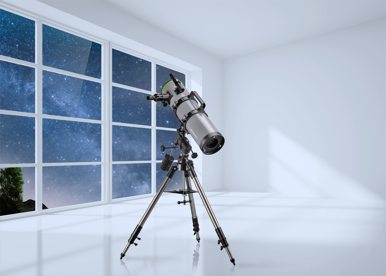 BRESSER Space Explorer 150/750 Telescopio con montatura EQ-3