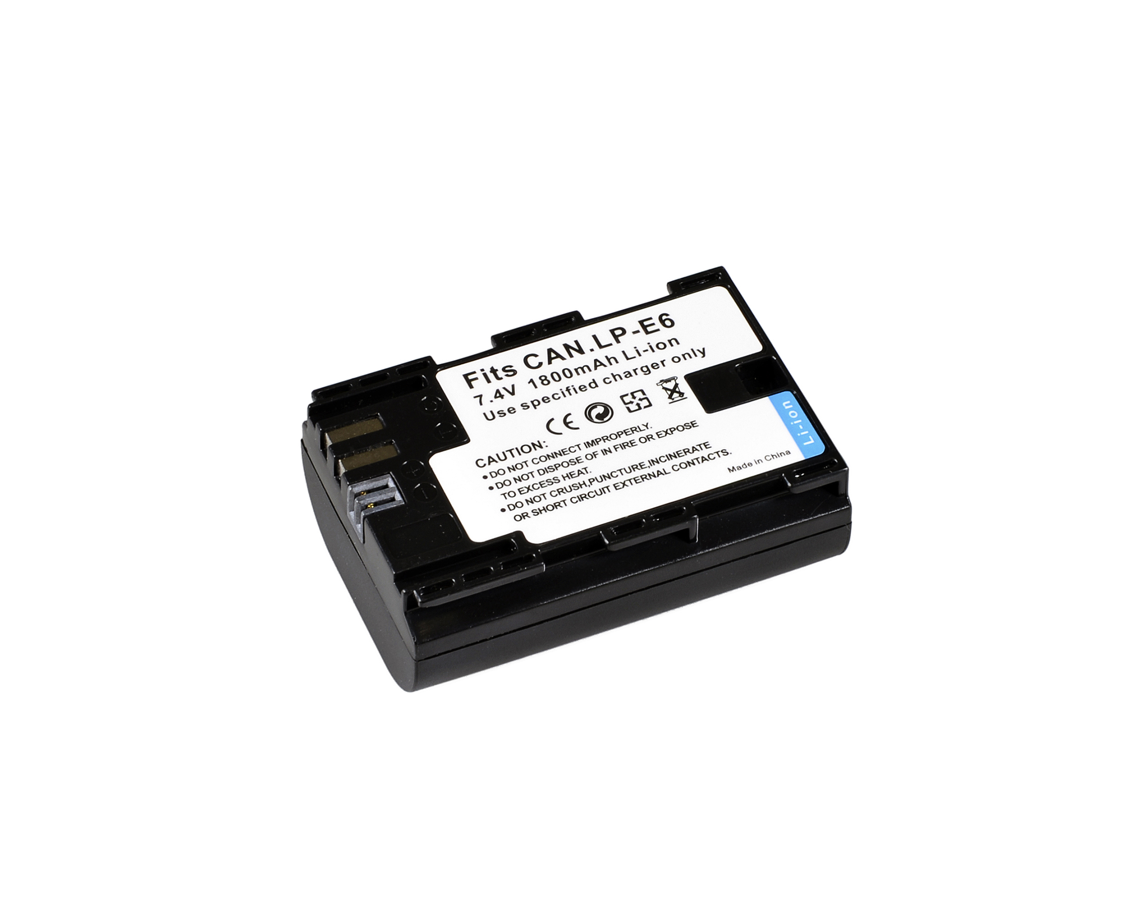 BRESSER Batteria ricaricabile agli ioni di litio / Batteria sostitutiva per Canon LP-E6