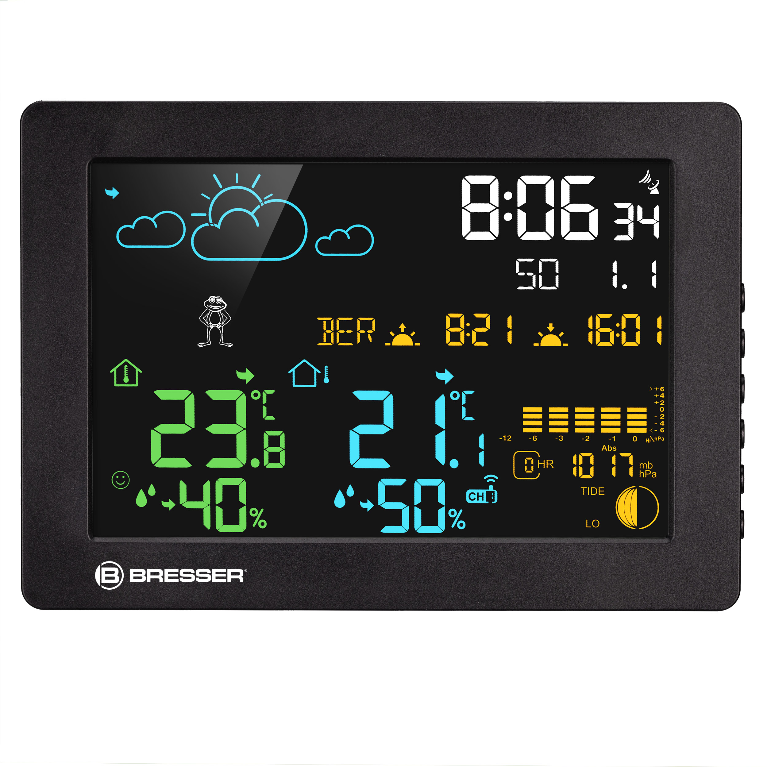 BRESSER MeteoTemp Baro HZ Stazione Meteorologica a Colori