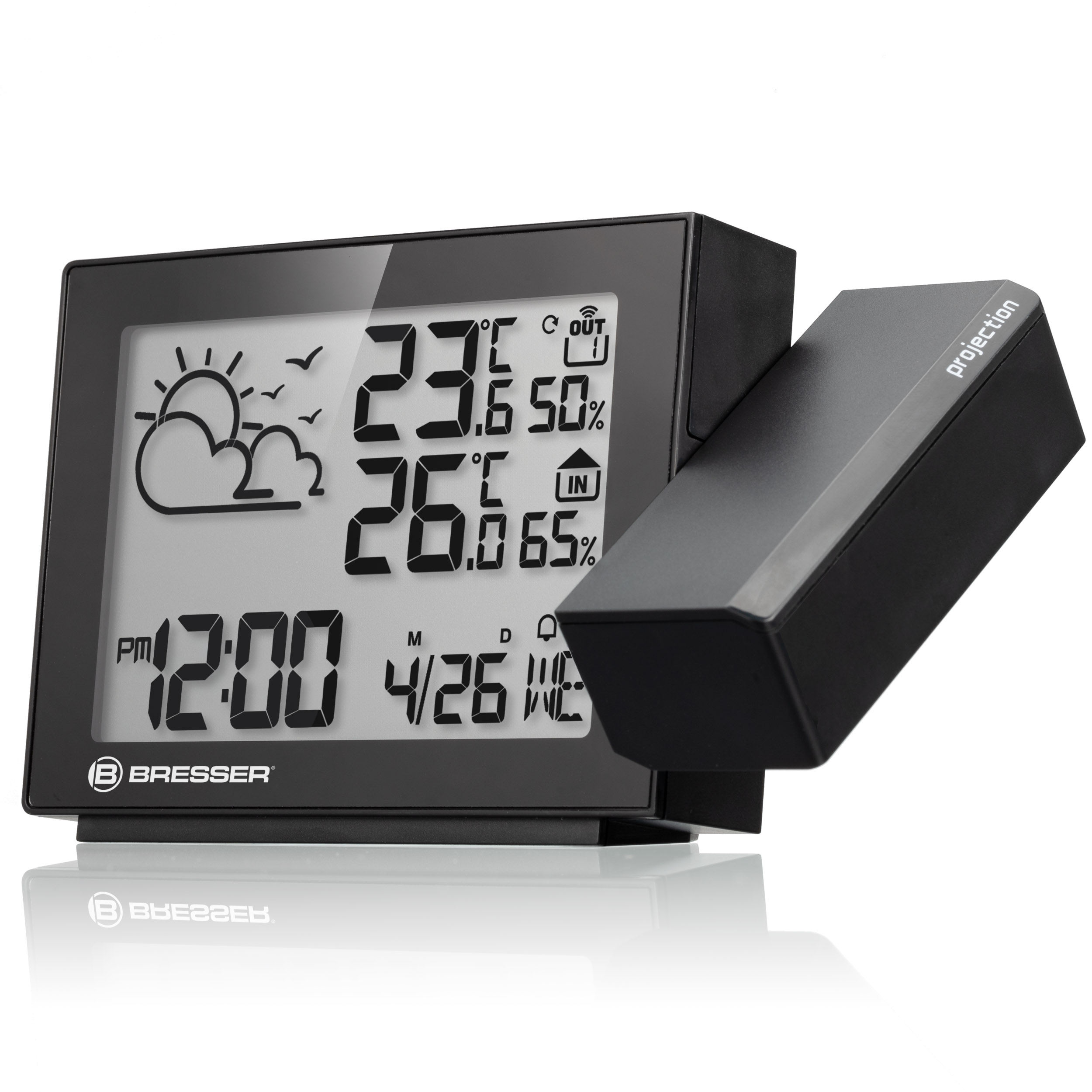 BRESSER Stazione Meteorologica di Proiezione Radio MeteoTemp P