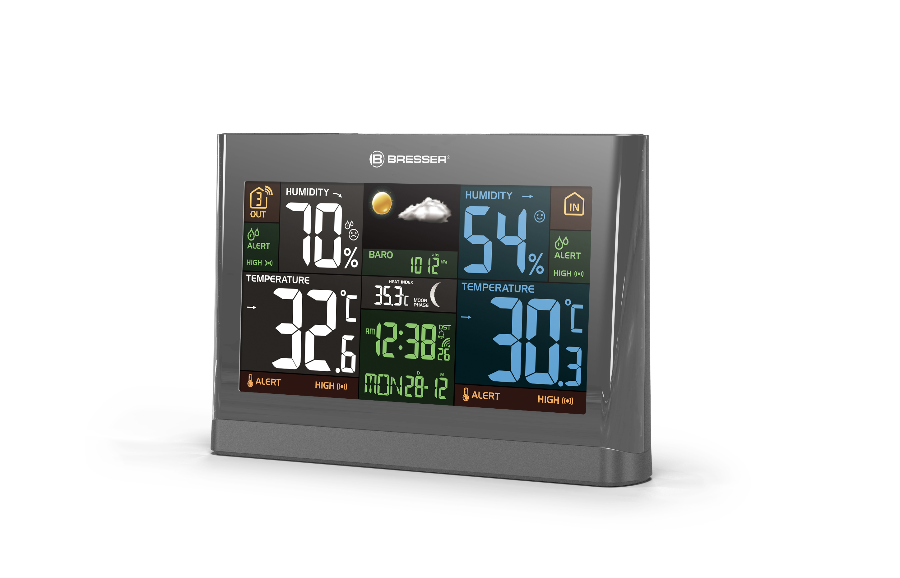 Stazione meteo radiocontrollata BRESSER con display a colori